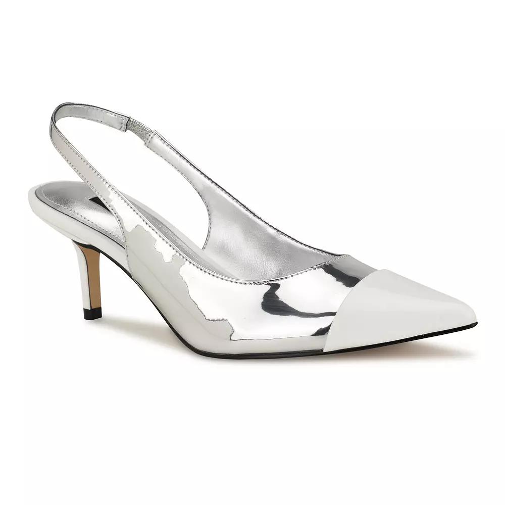 Nine West Awaie Women's Pointy Toe Slingback Pumps,  Product Image