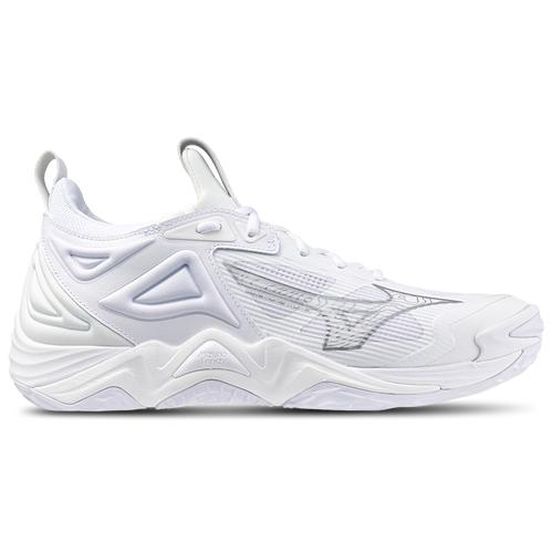 Mizuno Mens Mizuno Wave Momentum 3 - Mens Volleyball Shoes White/Moroccan Blue Product Image