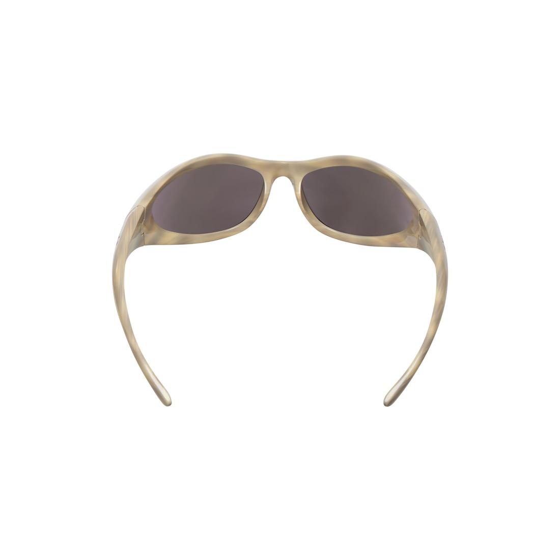 Sporty B Round Af Sunglasses  in White Product Image