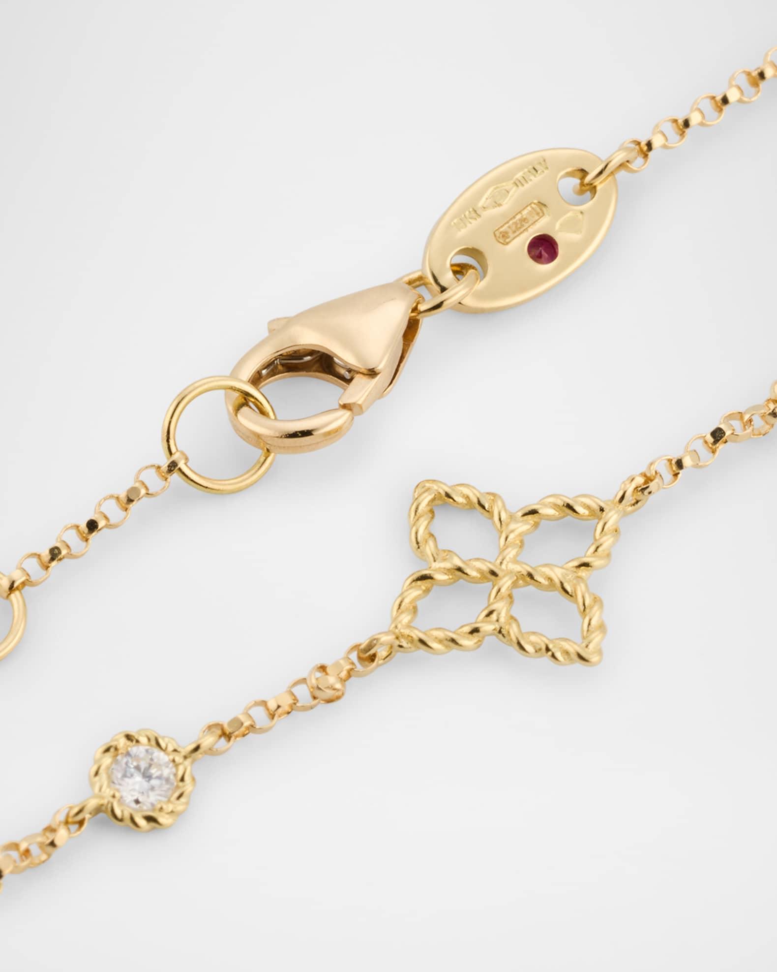 18K Yellow Gold Diamond Principessa Bracelet Product Image