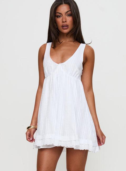 Nelty Mini Dress White Product Image