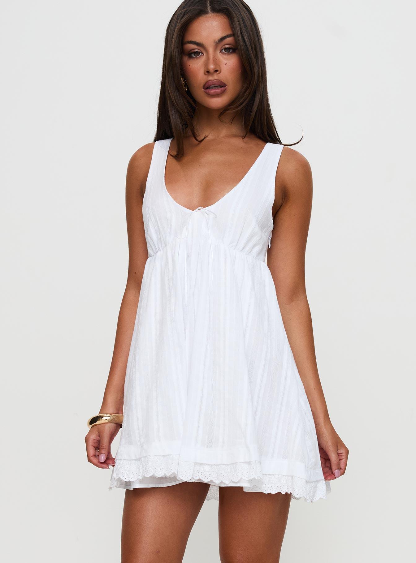 Nelty Mini Dress White Product Image