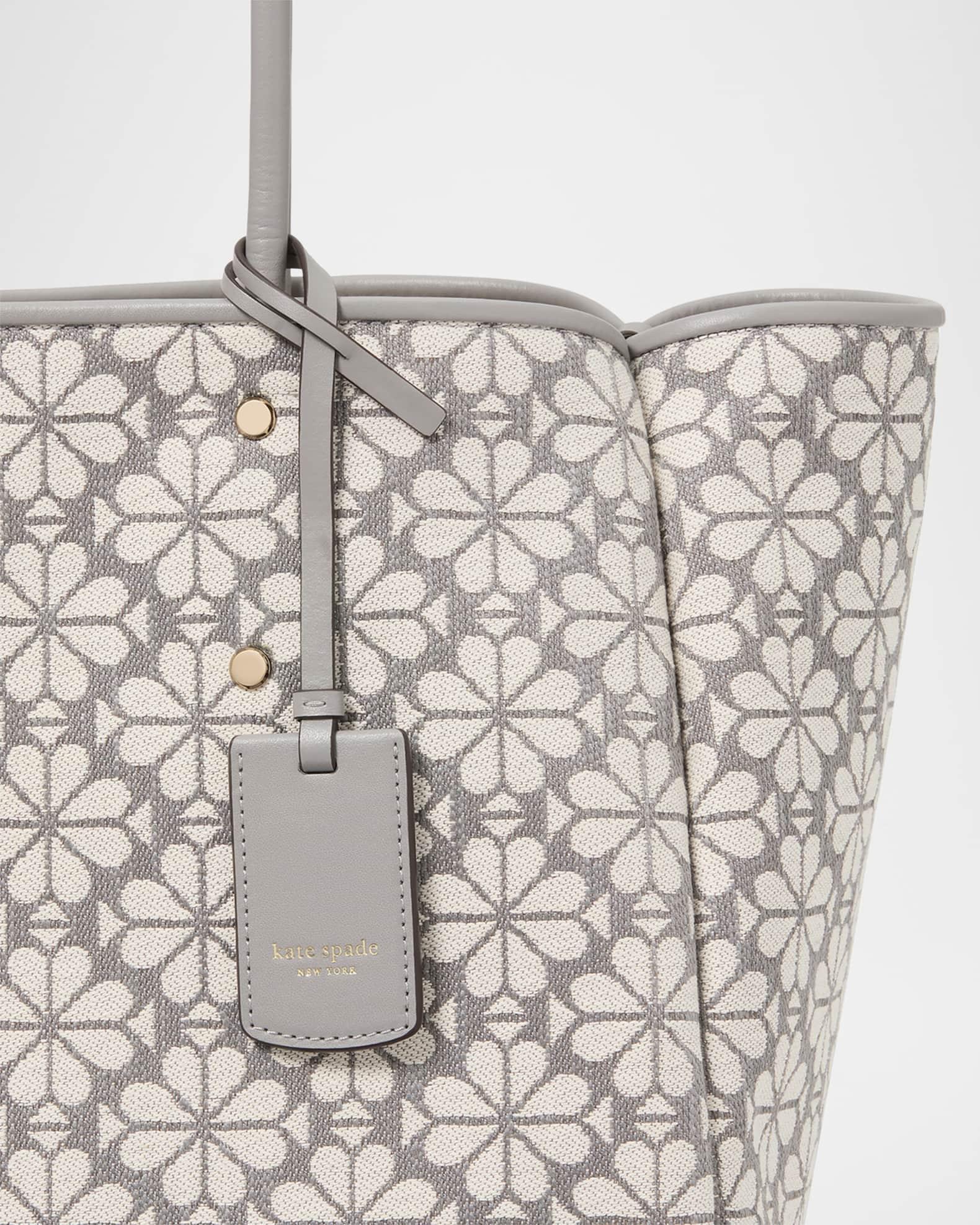 large spade flower jacquard tote bag  Product Image