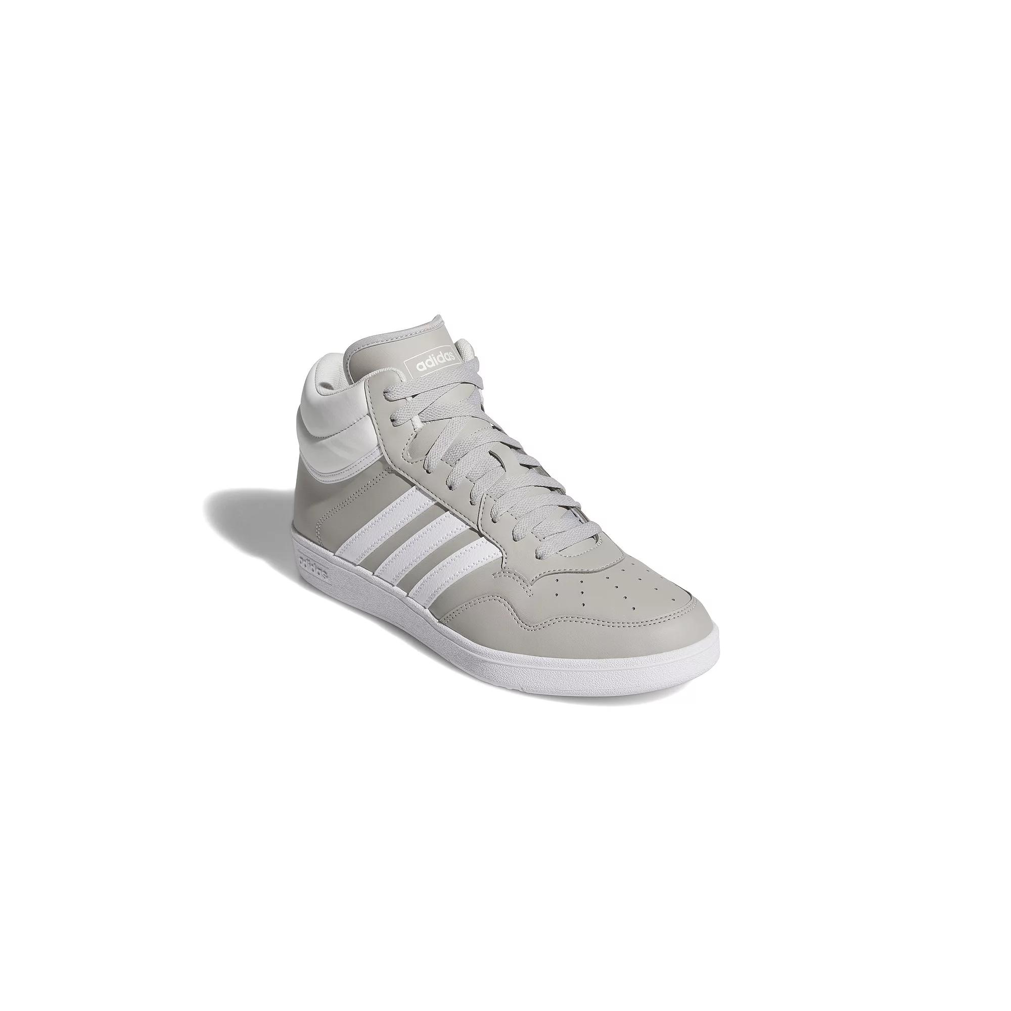 adidas Hoops 4.0 Mid Men's Basketball Shoes, Size: 10.5, Gray Crystal White Product Image
