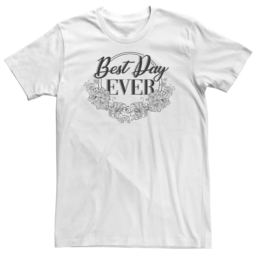 Big & Tall Disney Tangled Best Day Ever Floral Tee, Men's,  Product Image