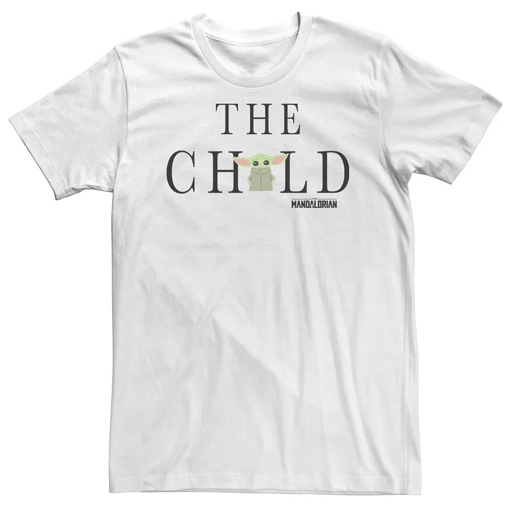 Big & Tall Star Wars The Mandalorian The Child Simple Text Portrait Tee, Men's,  Product Image