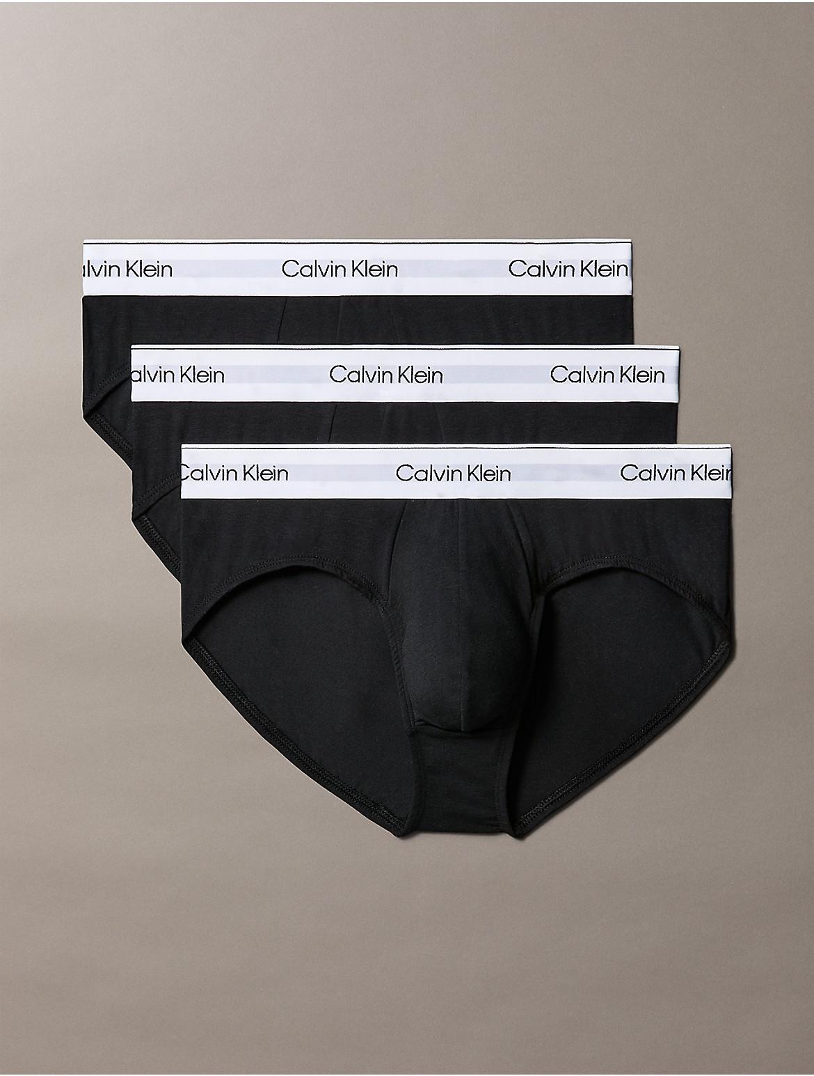Calvin Klein Mens Icon Cotton Stretch 3-Pack Hip Brief - Multi Product Image