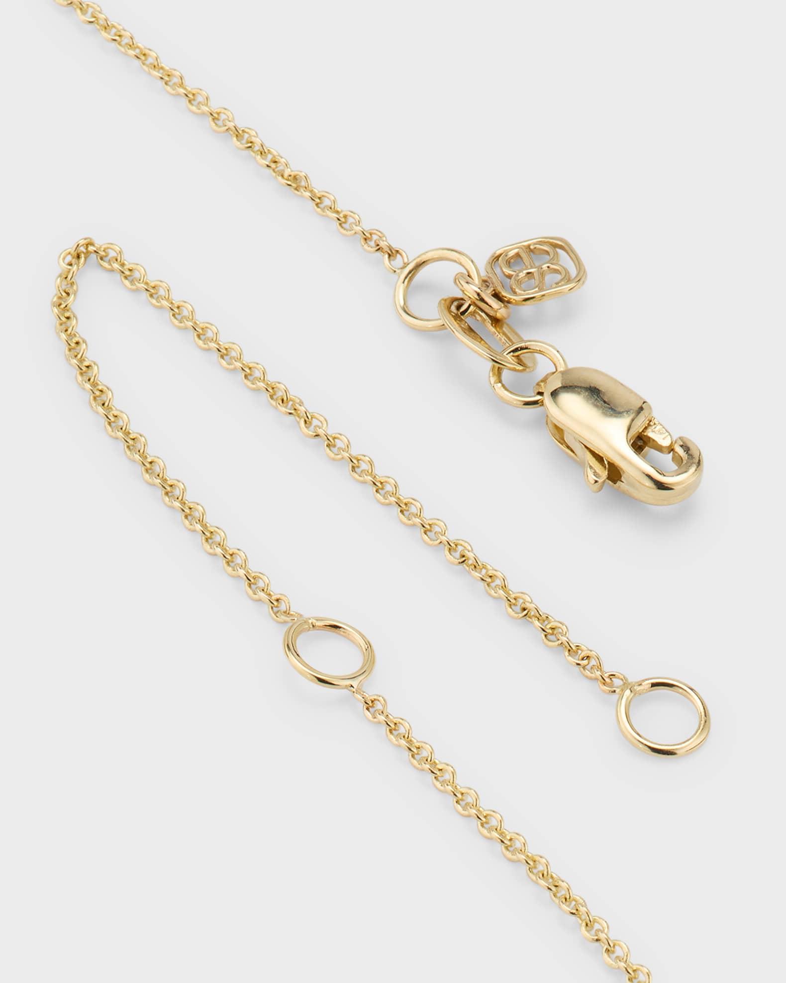 14k Diamond Pave Initial Necklace Product Image