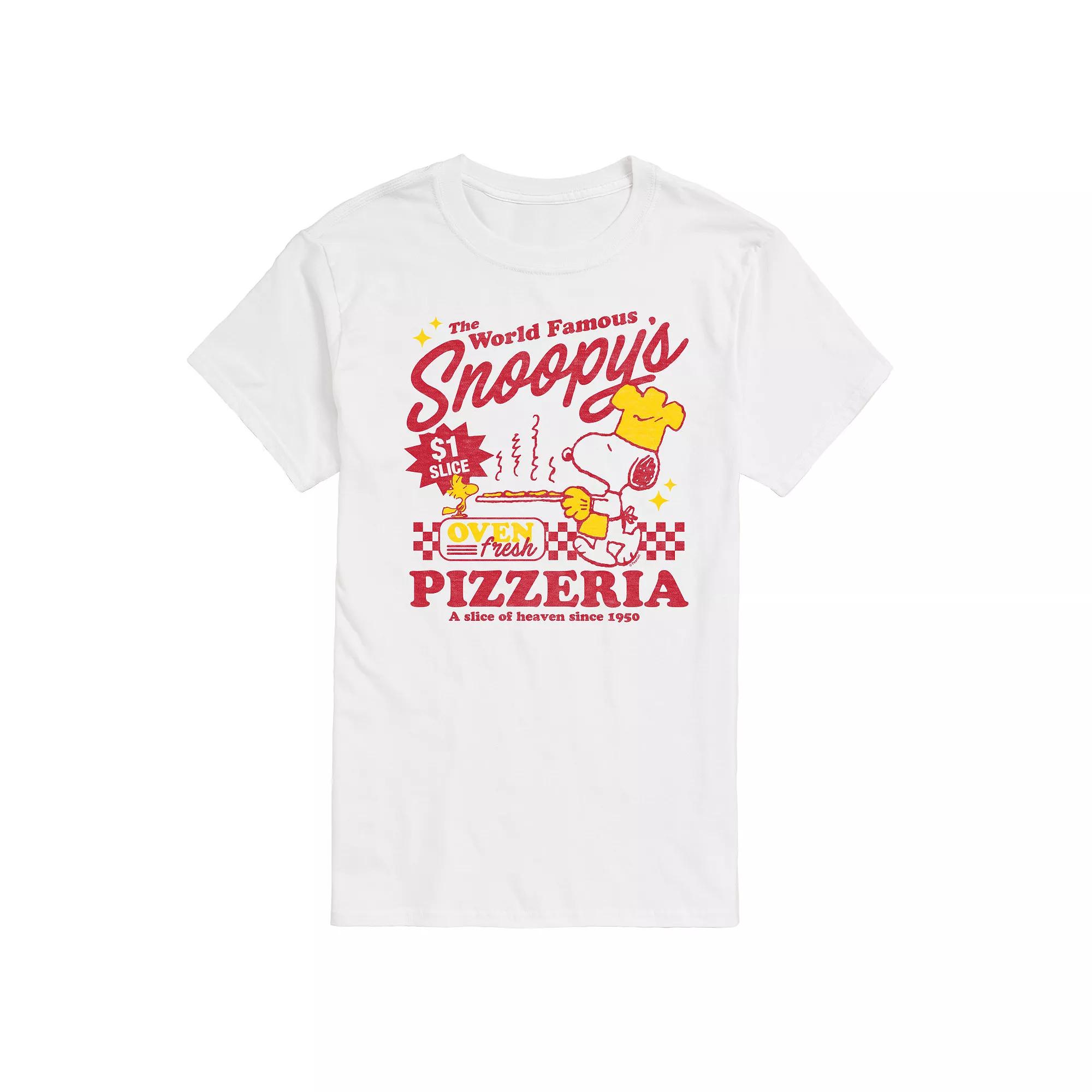 Big & Tall Peanuts Snoopy's Pizzeria Graphic Tee, Men's,  Product Image