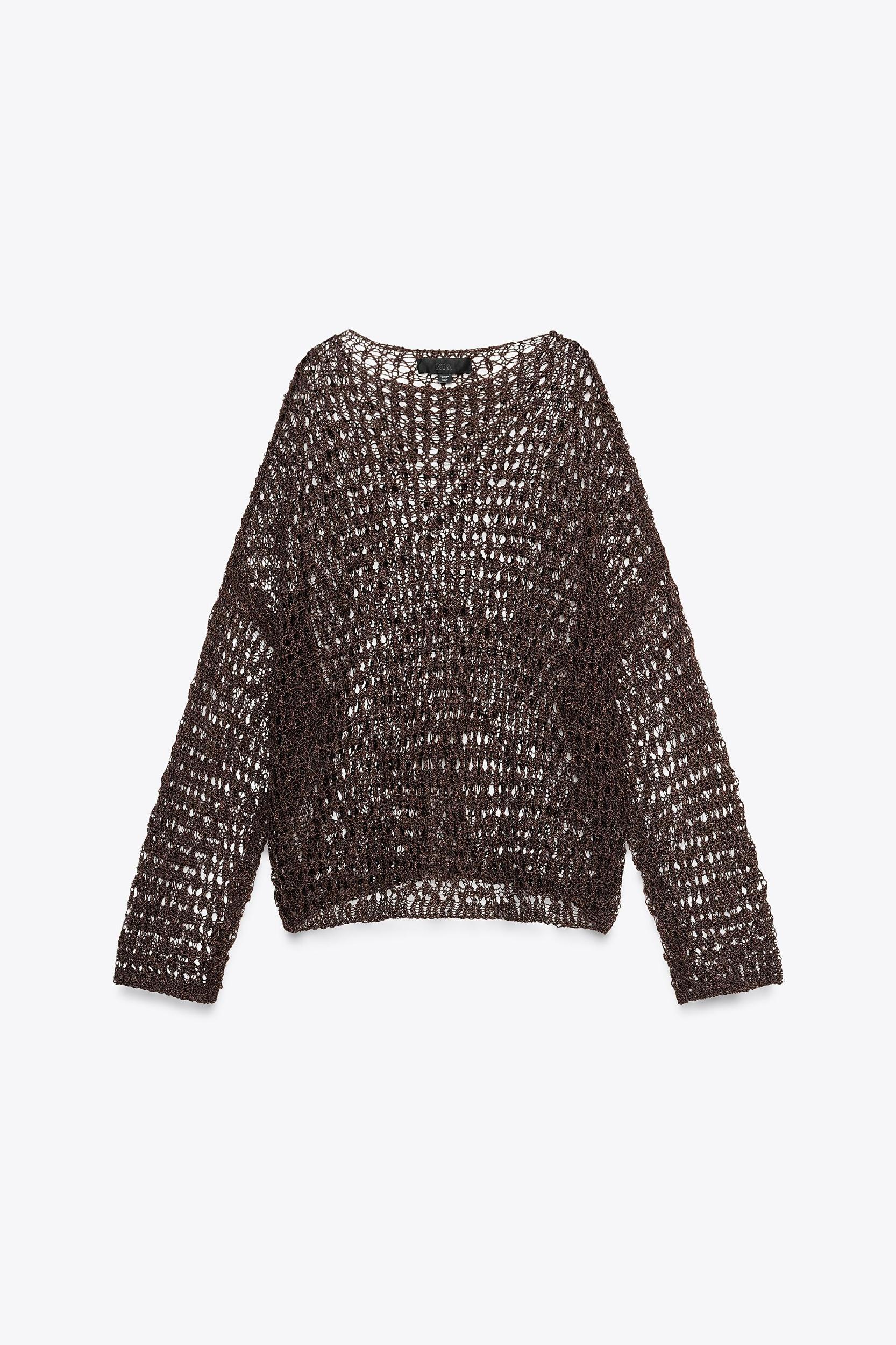 OPENWORK KNIT SWEATER Product Image