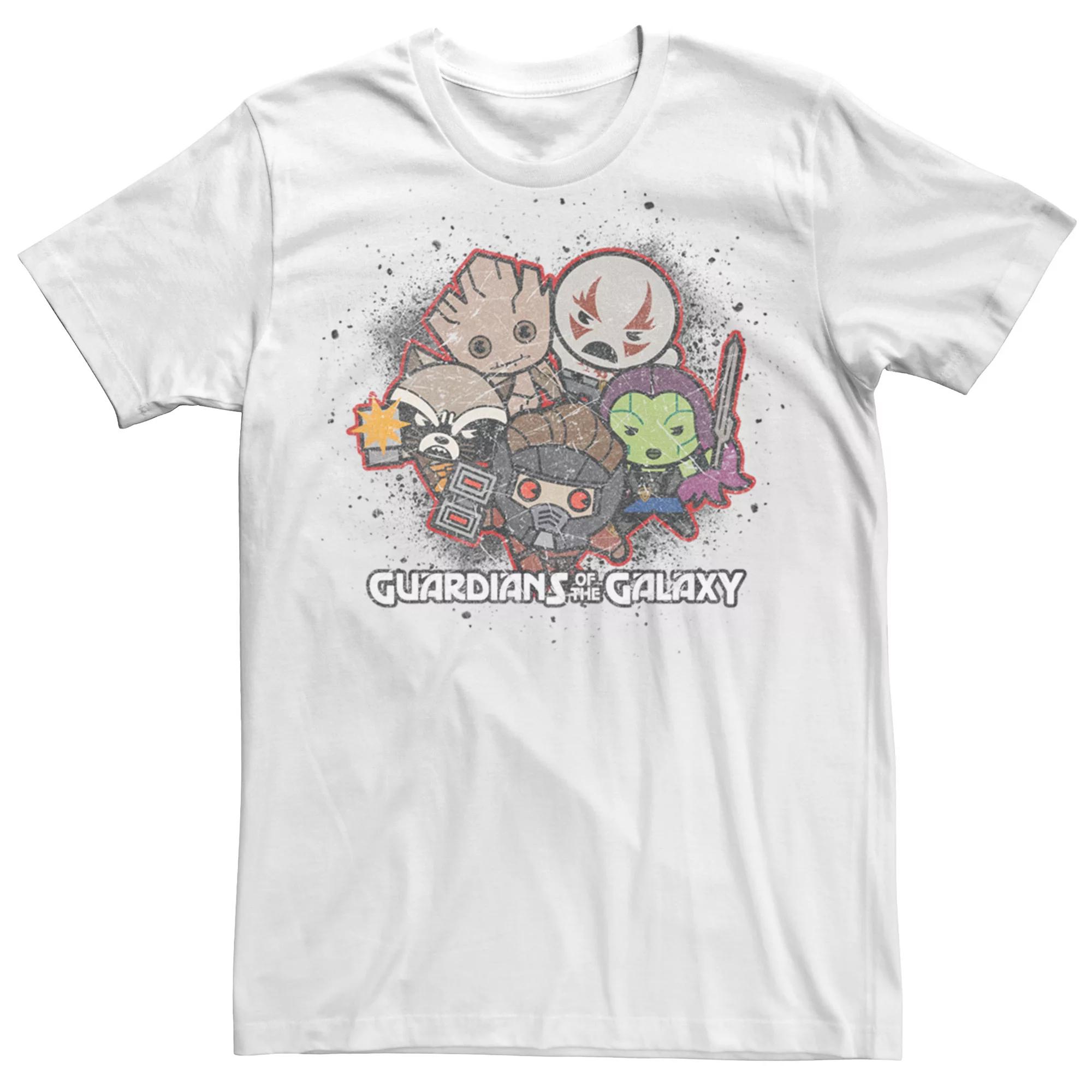 Men's Marvel Guardians of the Galaxy Kawaii Art Collection Graphic Tee,  Product Image
