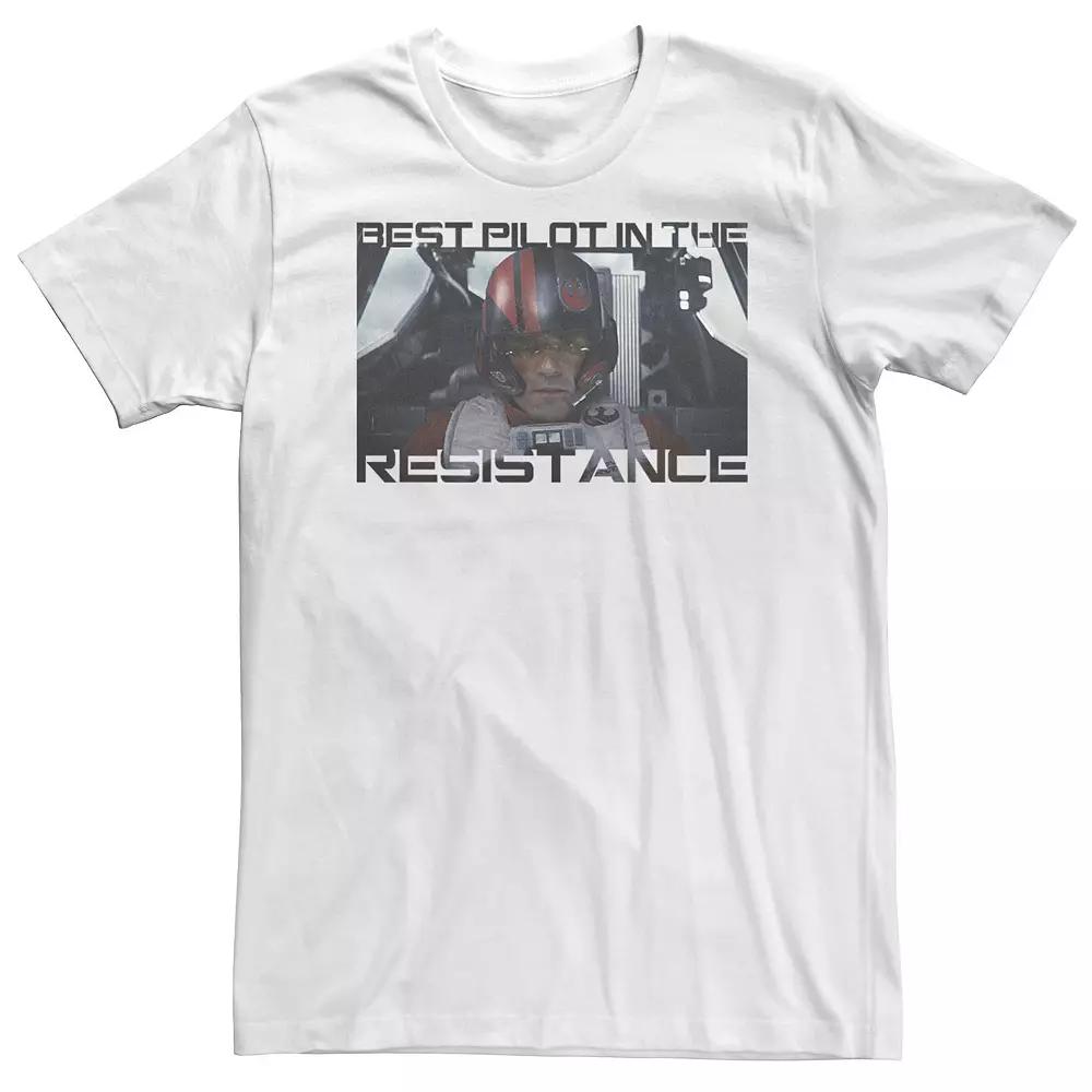 Big & Tall Star Wars Force Awakens Poe Best Pilot Tee, Men's,  Product Image