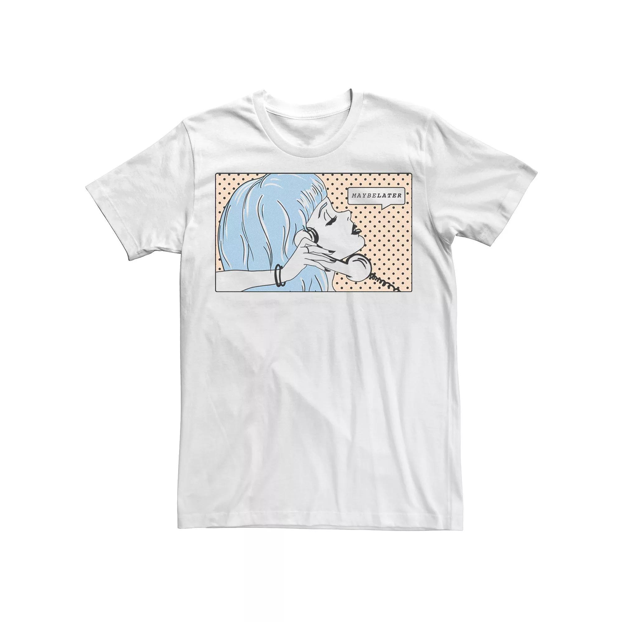 Men's Maybe Later Pop Art Panel Tee,  Product Image