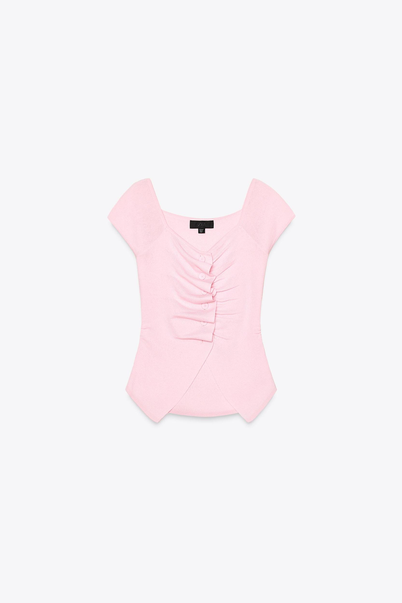 RUCHED KNIT TOP Product Image
