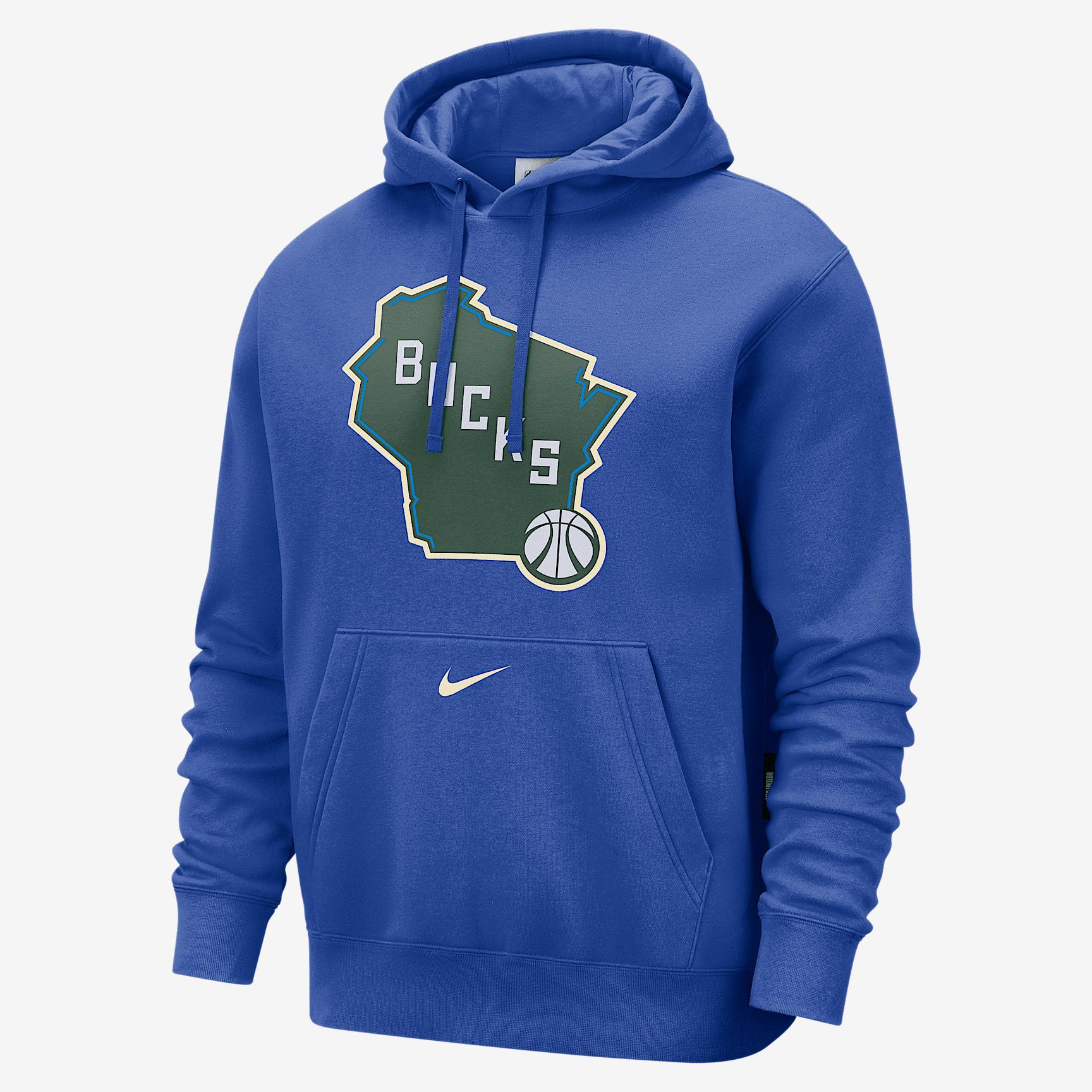 Milwaukee Bucks City Edition Nike Men's Club Hoodie Product Image