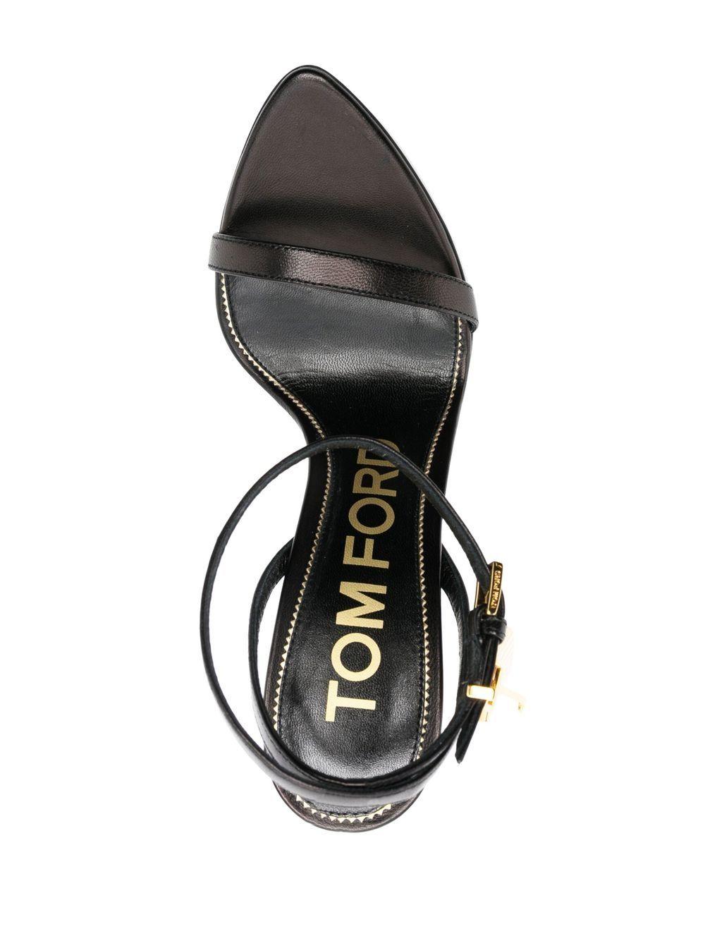 Padlock 105mm leather sandals Product Image