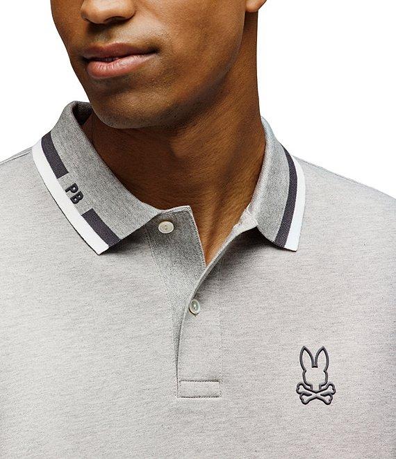 Psycho Bunny Chris Performance Pique Short Sleeve Polo Shirt Product Image