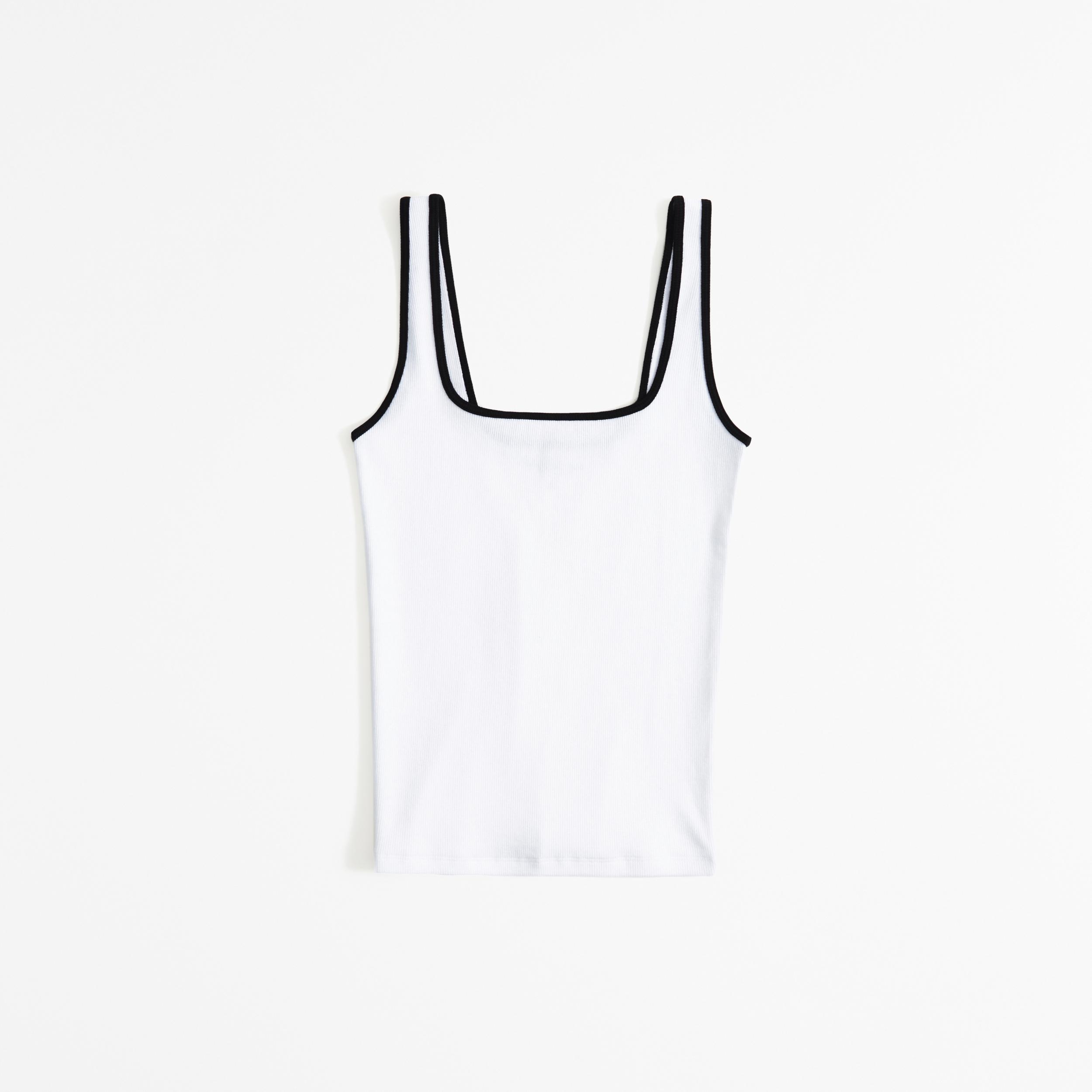 Essential Tuckable Squareneck Rib Tank Product Image