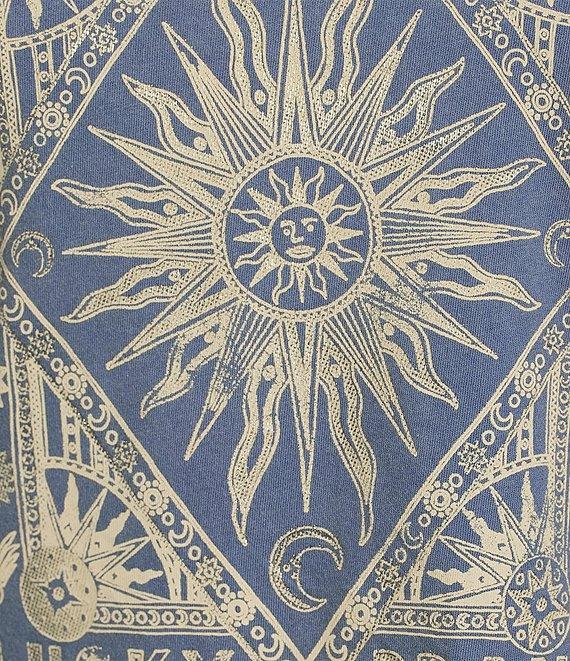 Lucky Brand Celestial Frame Crew Neck Short Sleeve Tee Shirt Product Image