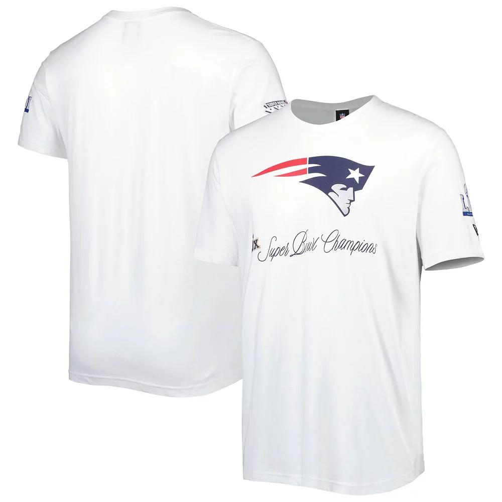 Men's New Era White New England Patriots Historic Champs T-Shirt,  Product Image