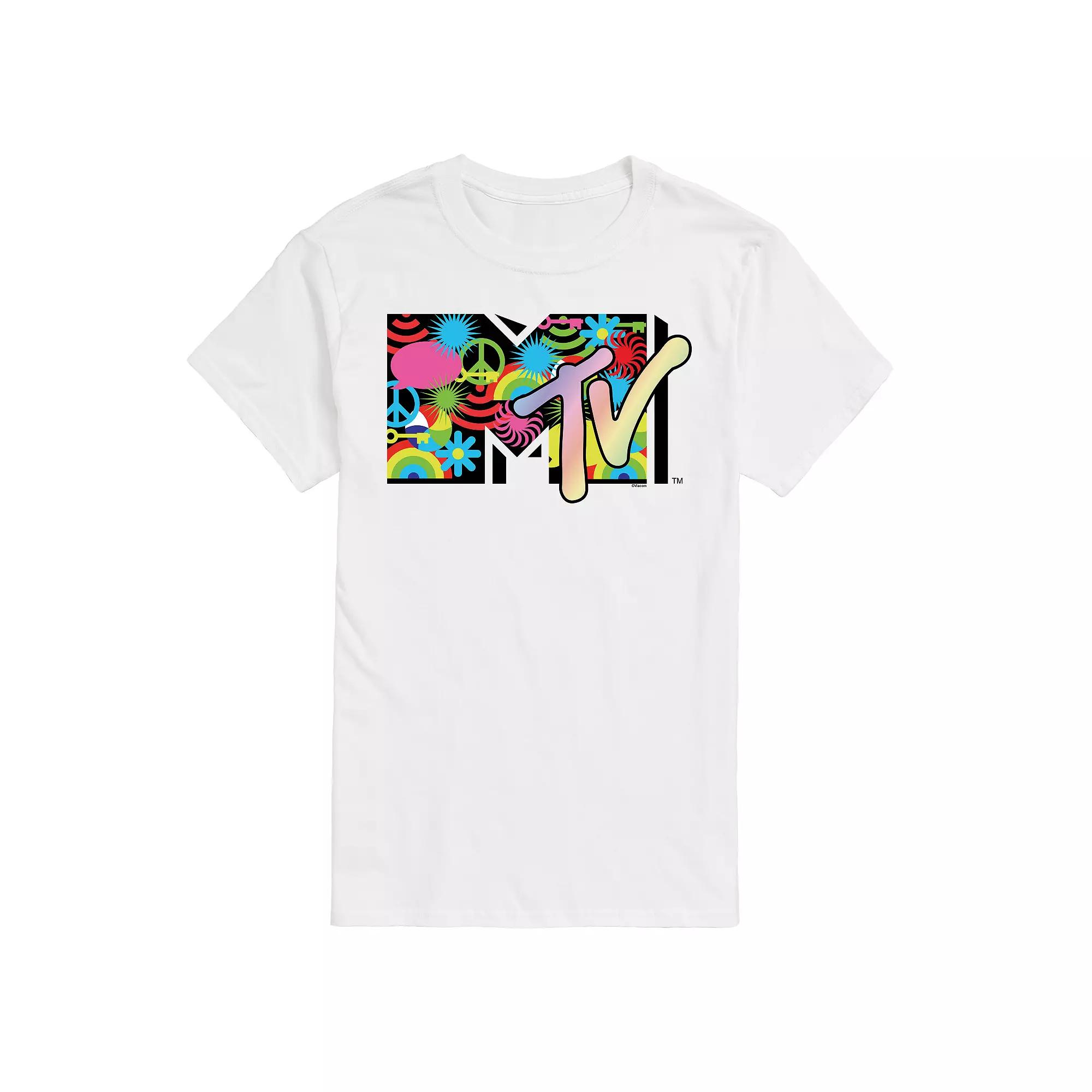 Men's MTV Icon Collage Logo Graphic Tee,  Product Image