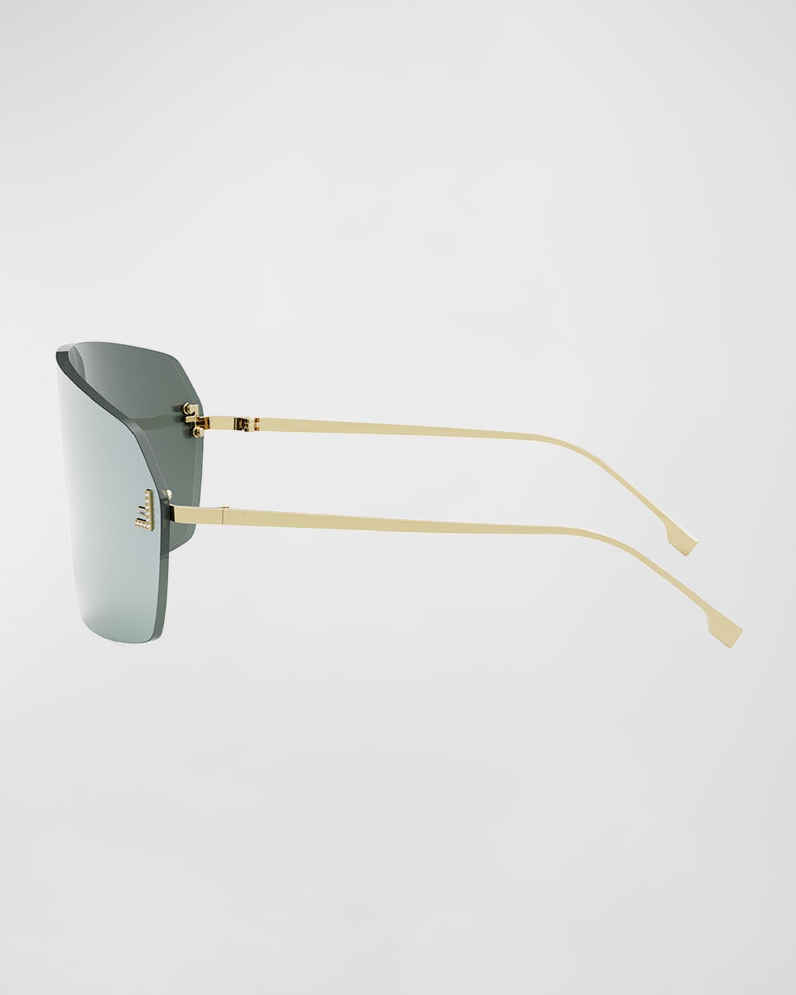 Mens Fendi Roma 53MM Rimless Rectangular Sunglasses Product Image