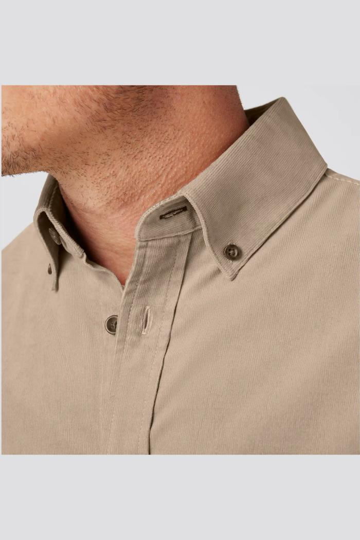 Jackson Corduroy Shirt - Khaki Solid Product Image