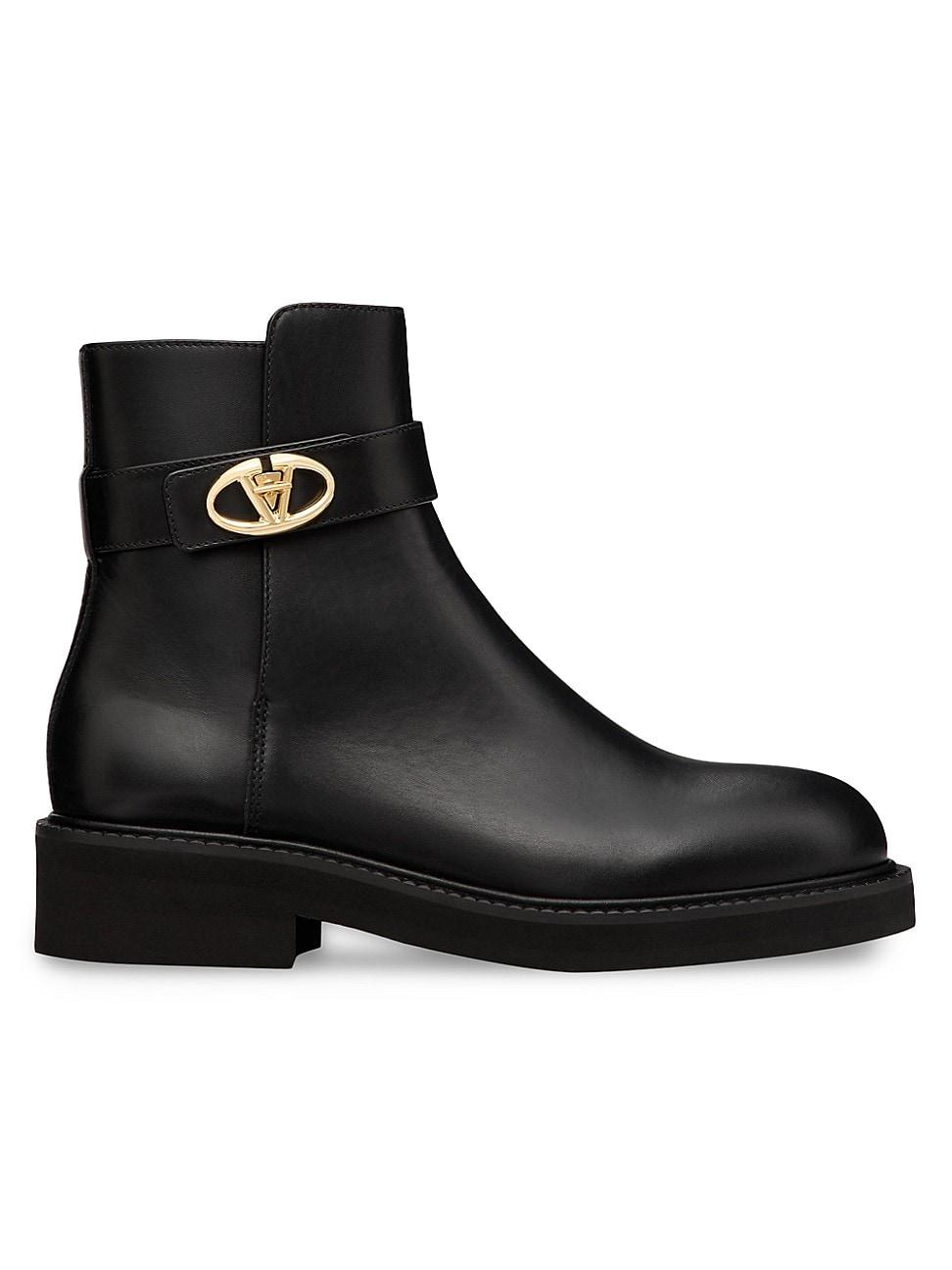 Womens VLogo Locker 40MM Calfskin Ankle Boots Product Image