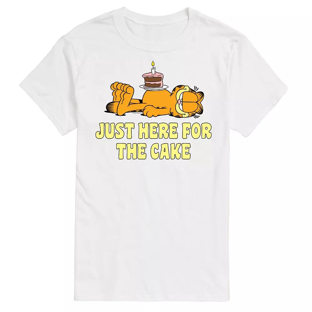 Men's Garfield Just Here For Cake Graphic Tee,  Product Image