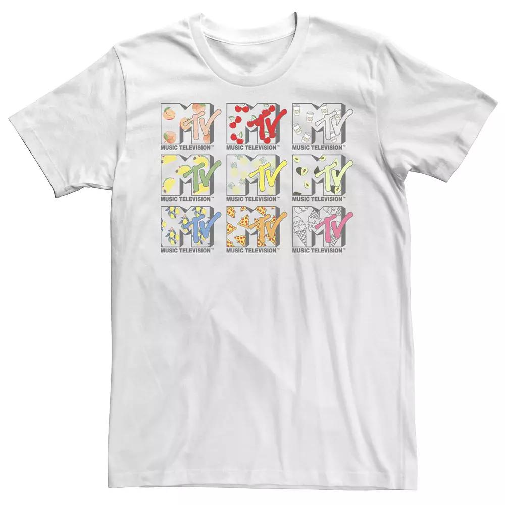 Men's MTV Food Grid Logo Short Sleeve Tee,  Product Image