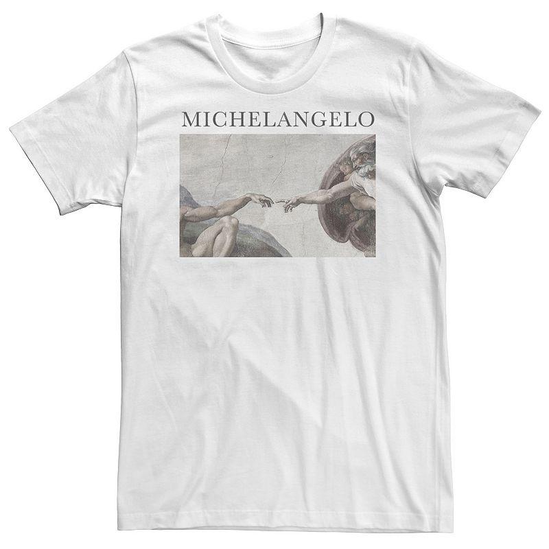 Big & Tall Michelangelo "Sistine Chapel" Painting Portrait Tee, Men's,  Product Image