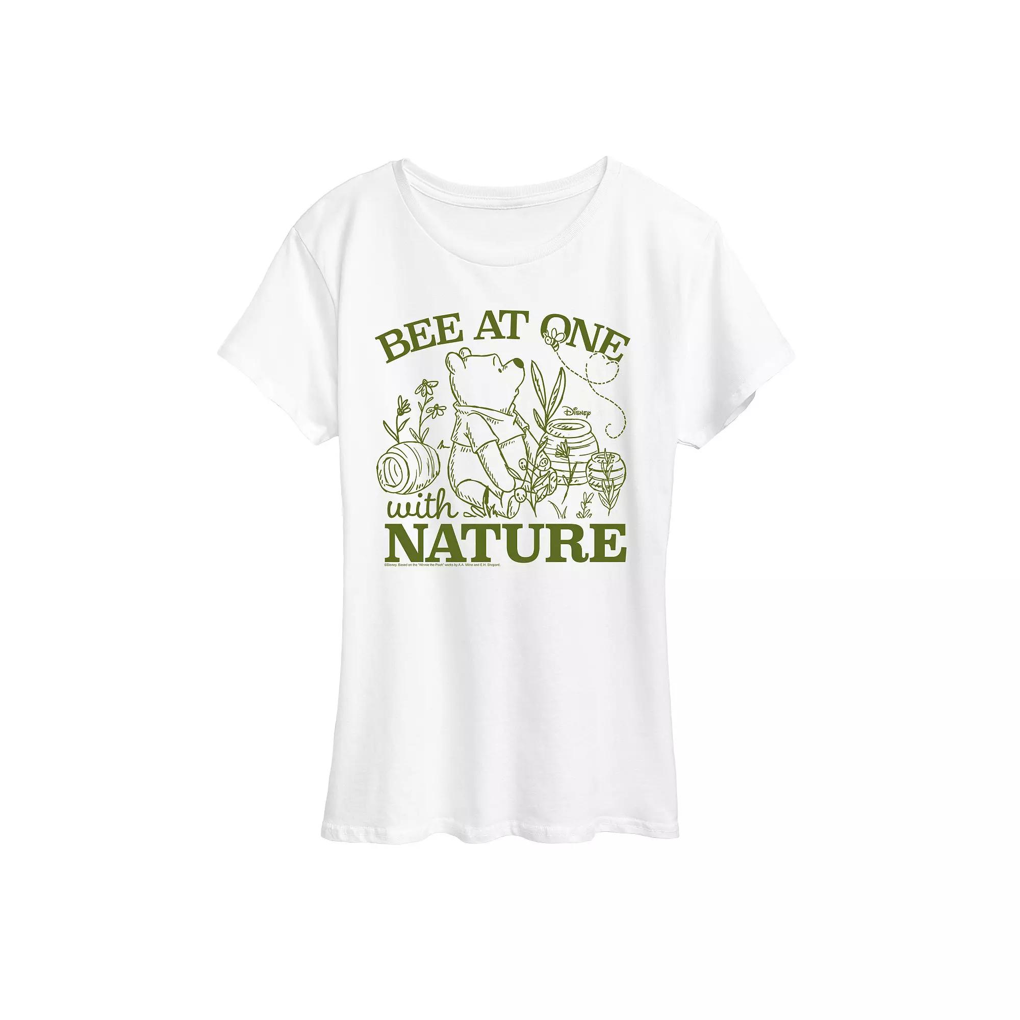 Disney's Winnie The Pooh Women's Nature Graphic Tee,  Product Image