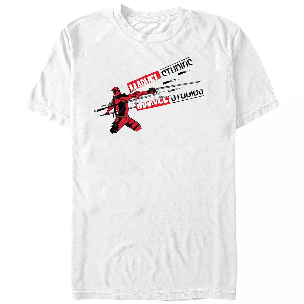 Men's Deadpool And Wolverine Studios Logo Slash Graphic Tee,  Product Image
