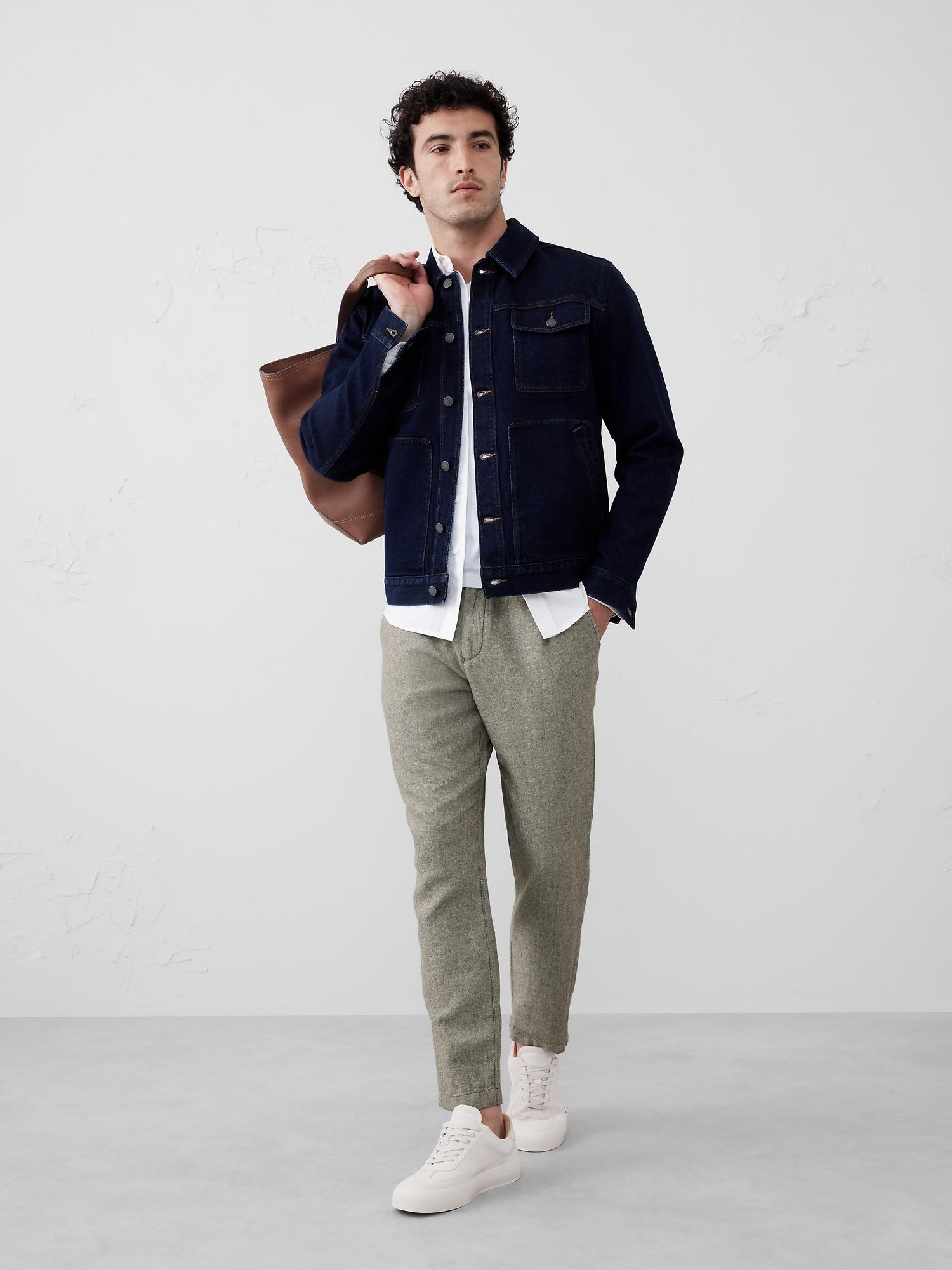 Athletic Linen-Blend Pant Product Image