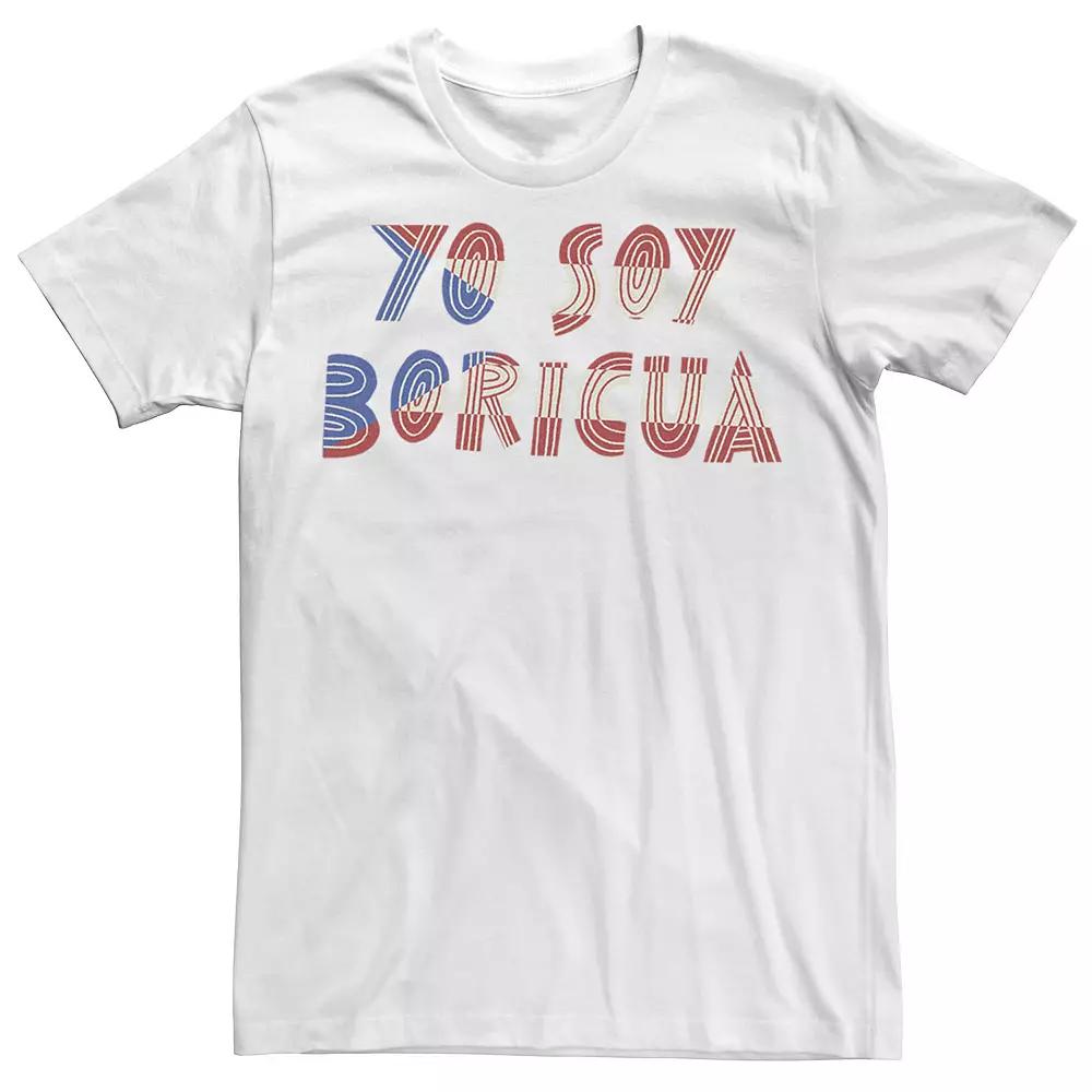 Men's Yo Soy Boricua Line Art Tee,  Product Image