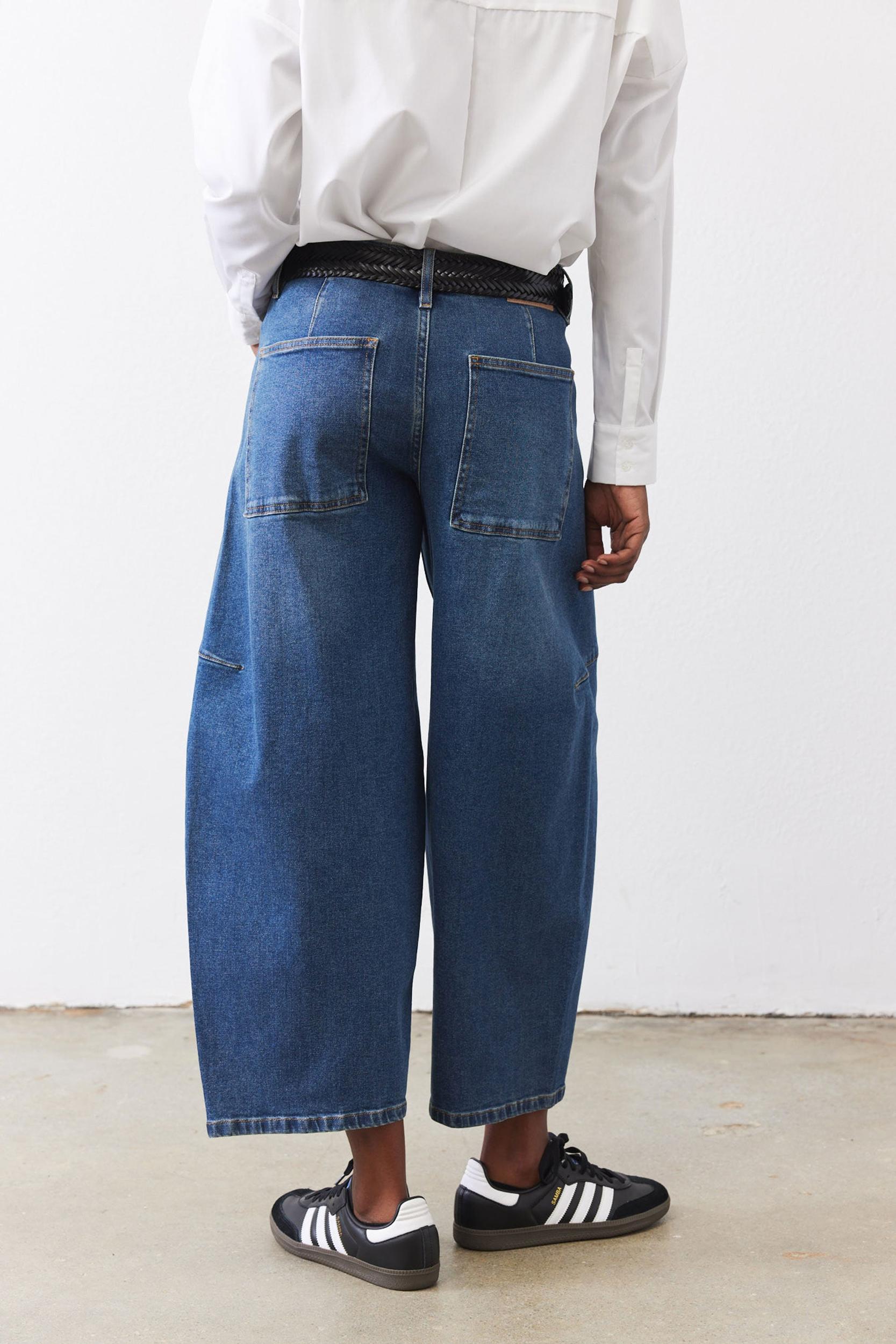 The Wide Barrel Leg Jeans Product Image