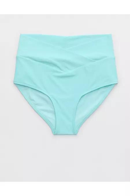 Aerie Crossover High Waisted Bikini Bottom Women's Product Image