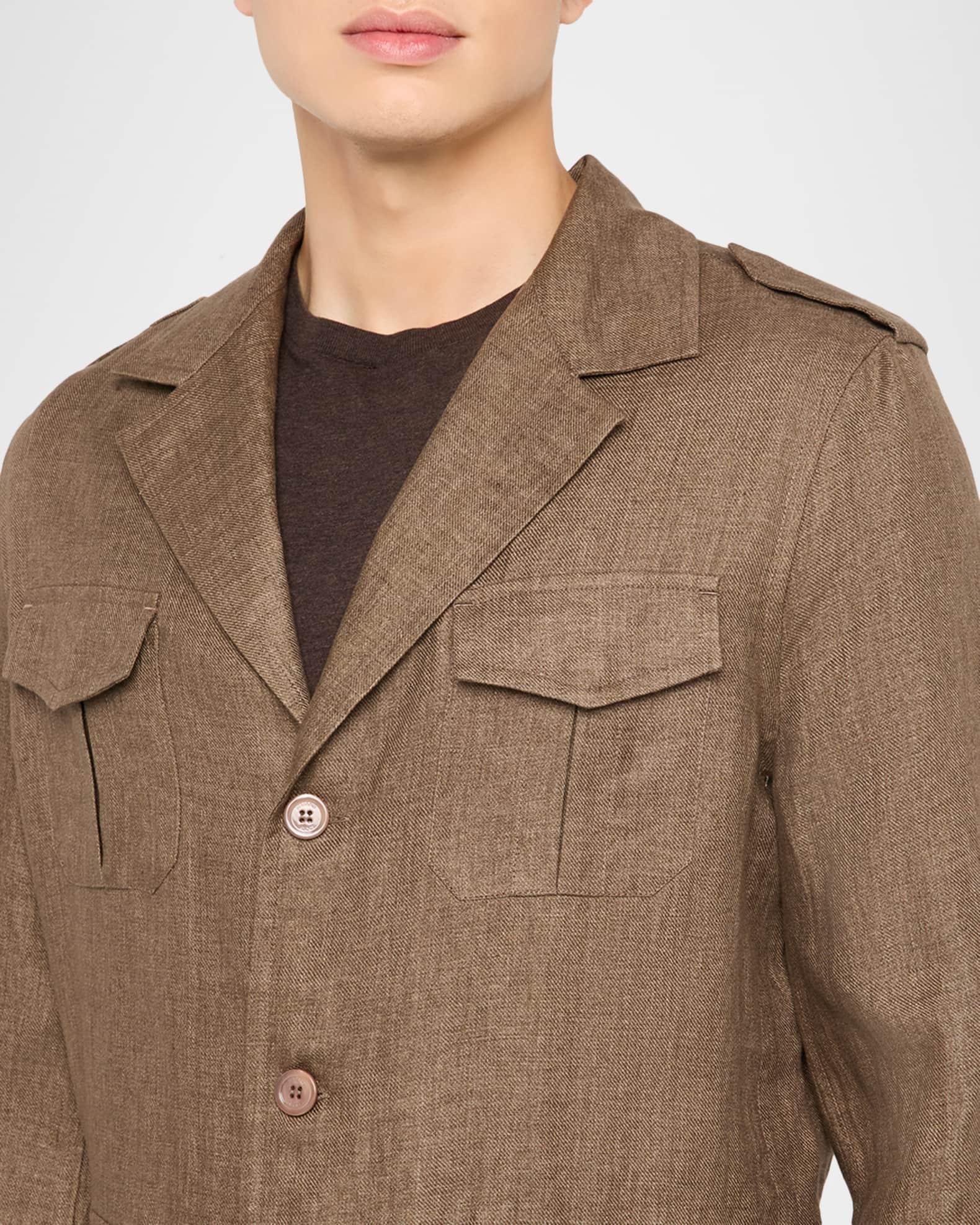 Men's Sahara Linen Safari Jacket Product Image
