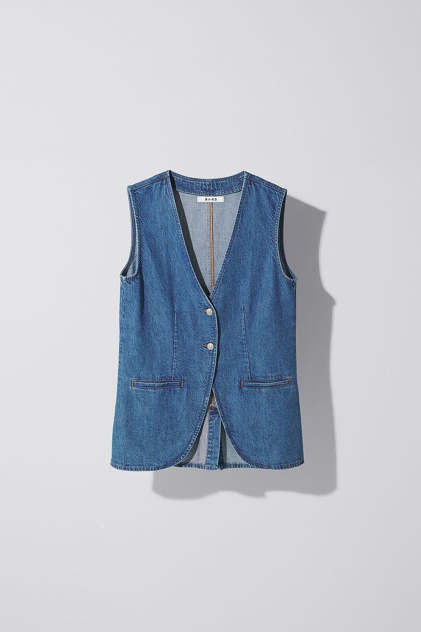 Soft Denim Vest Product Image