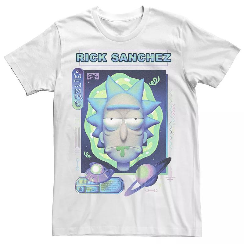 Men's Rick And Morty Sanchez Big Face Tee, Size: XXL, White Product Image
