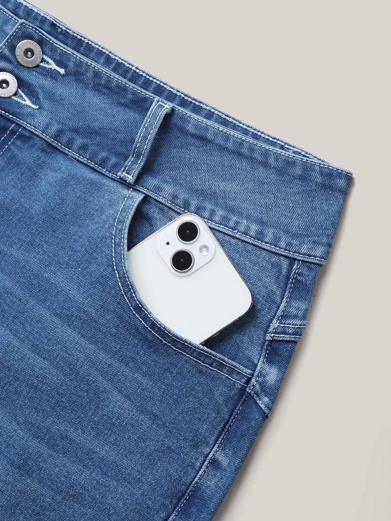 Booty-Lifting Cowboy Denim Shorts Female Product Image