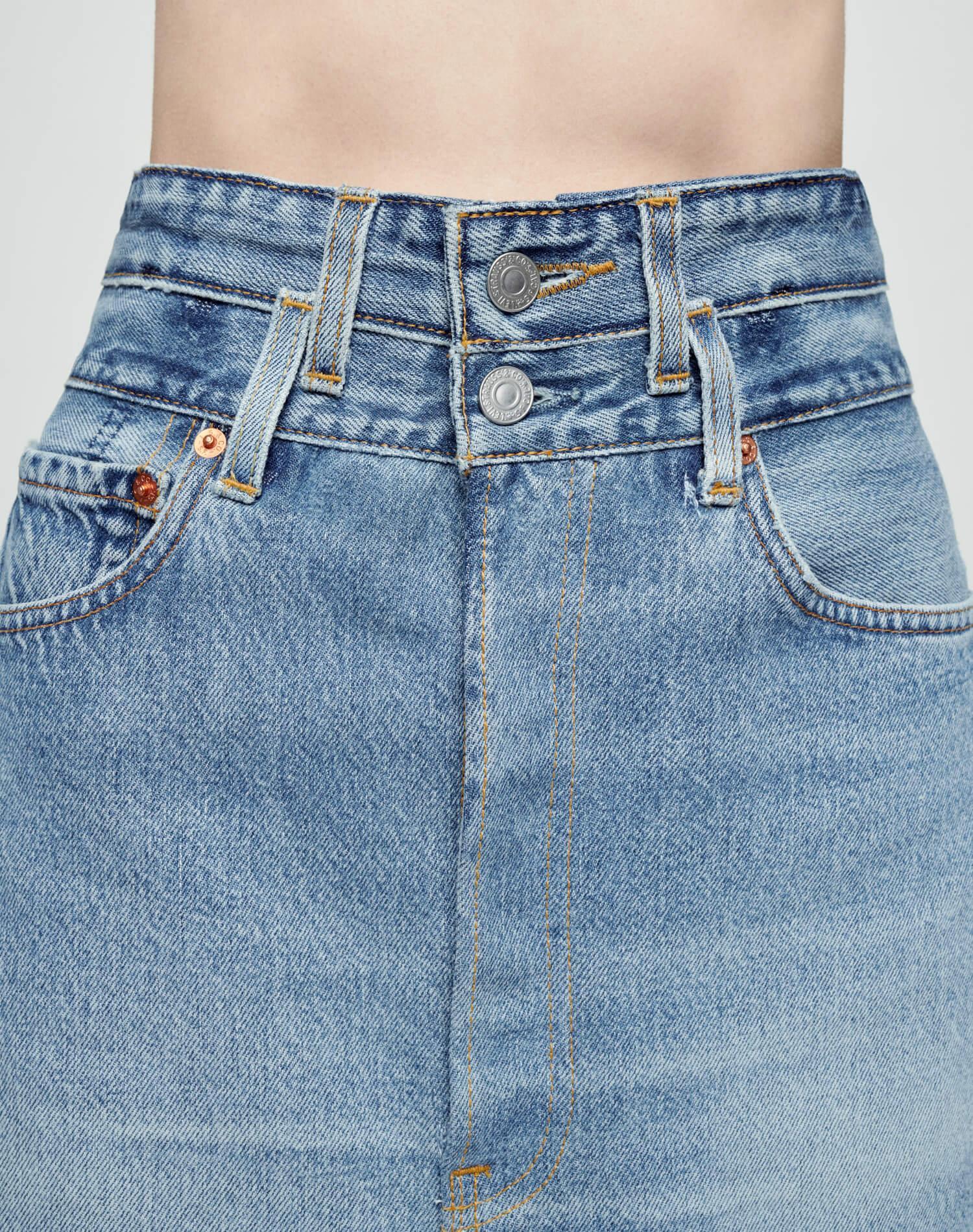 Levi's Double Waisted Pencil Skirt - Indigo (Retail) Product Image
