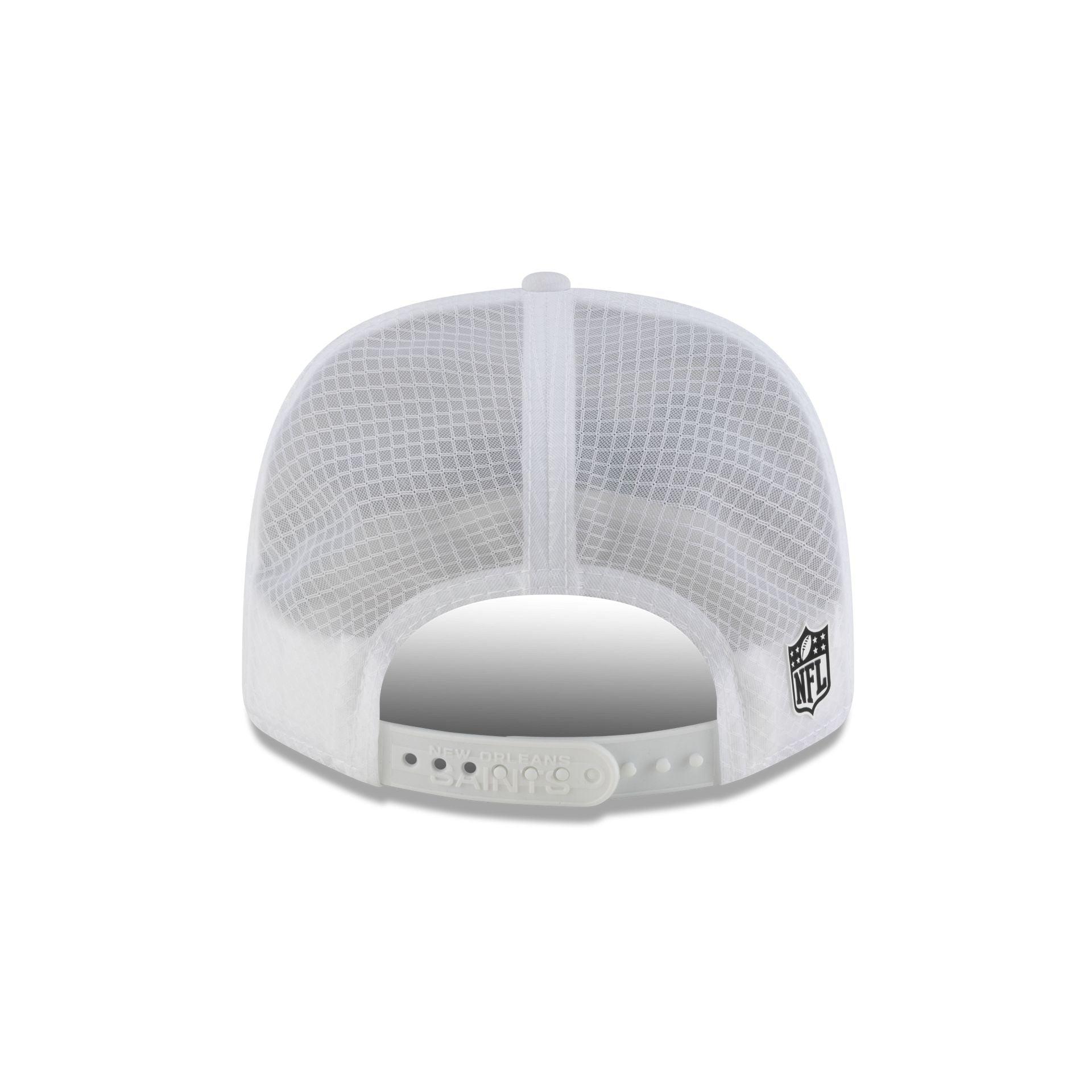 New Orleans Saints 2025 Sideline Hot Weather White 9SEVENTY Trucker Hat Male Product Image
