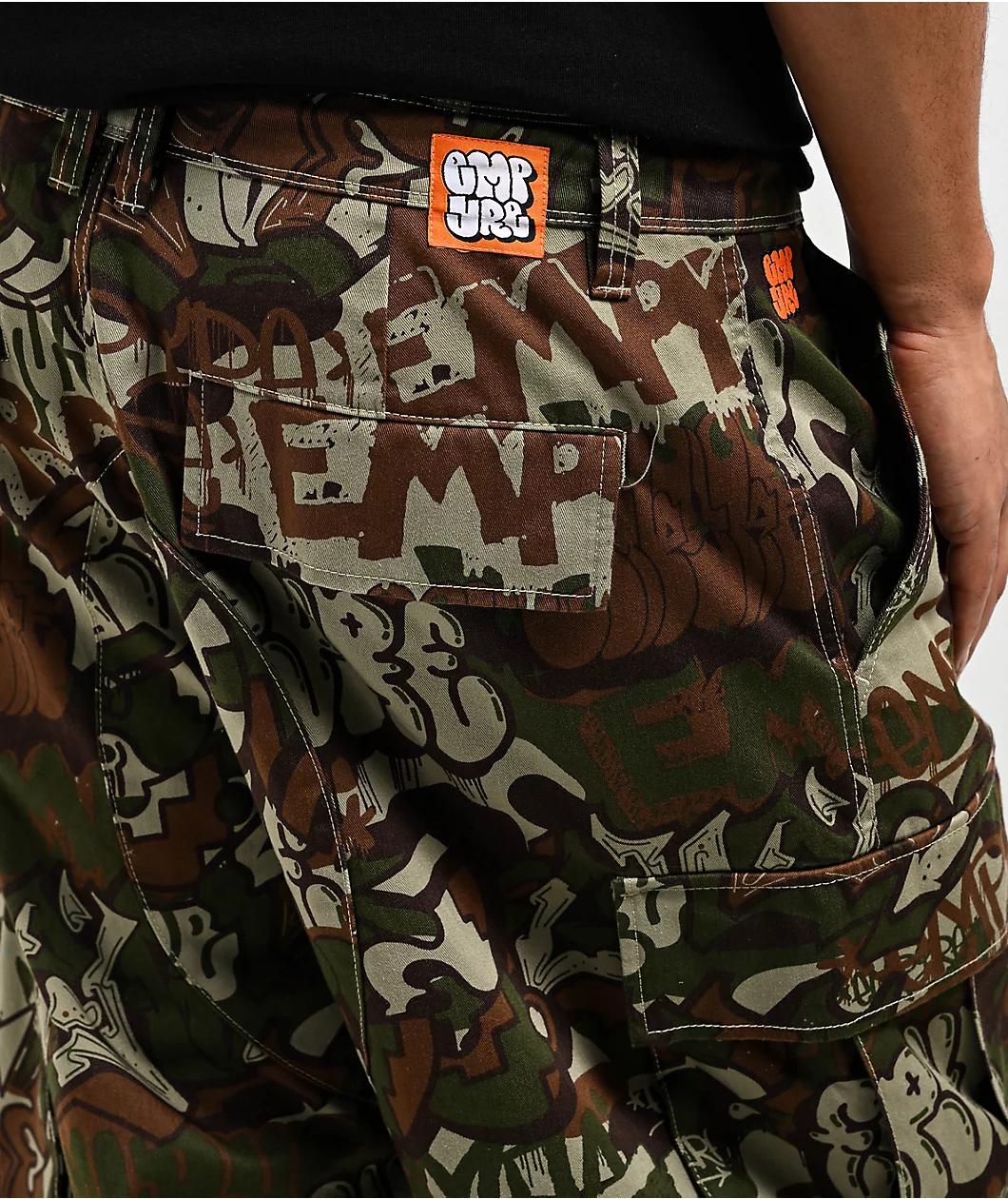 Empyre Ultra Loose Handstyle Cargo Camo Skate Pants Product Image