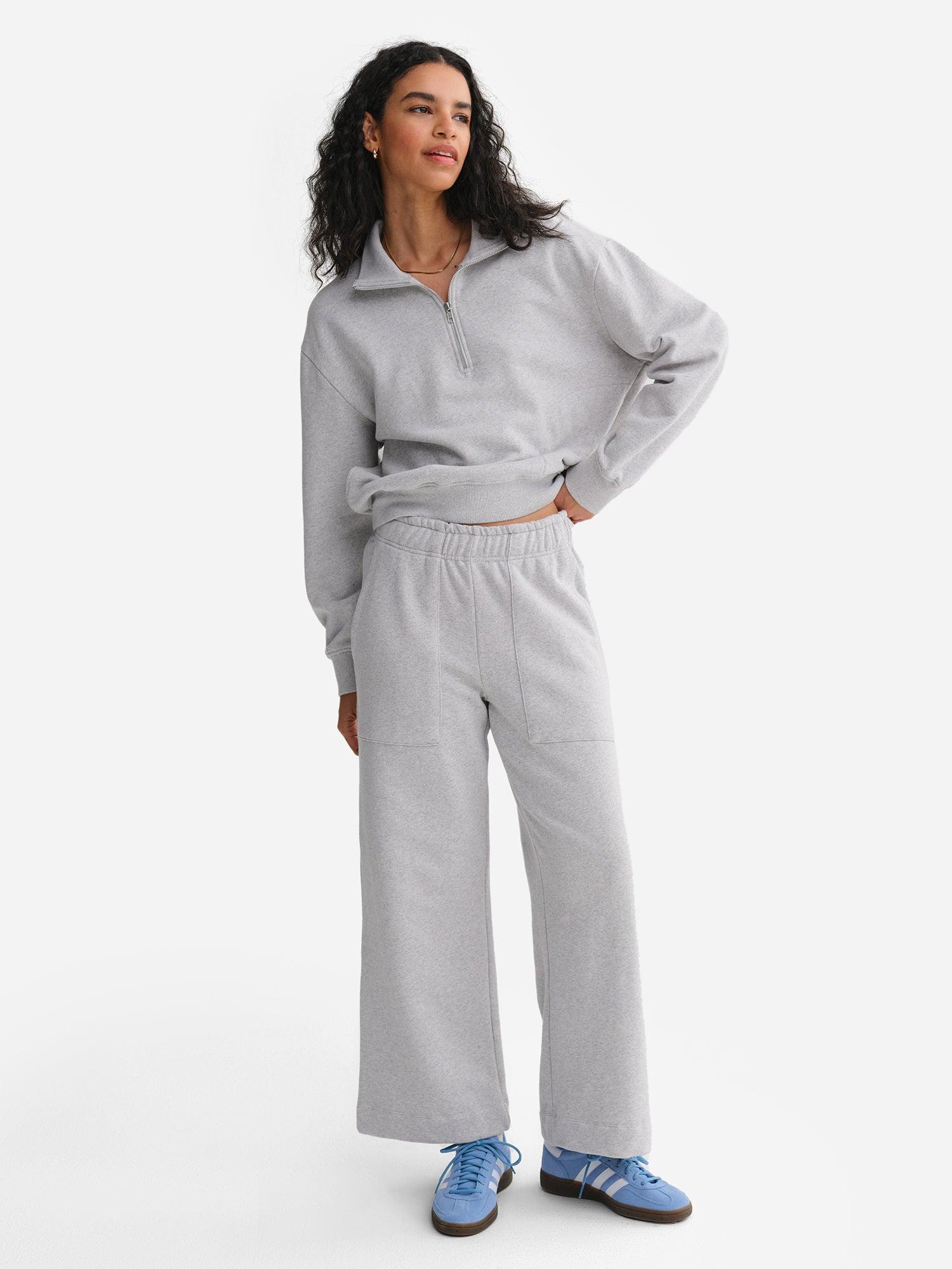 Organic Fleece Wide Leg Pant Female Product Image