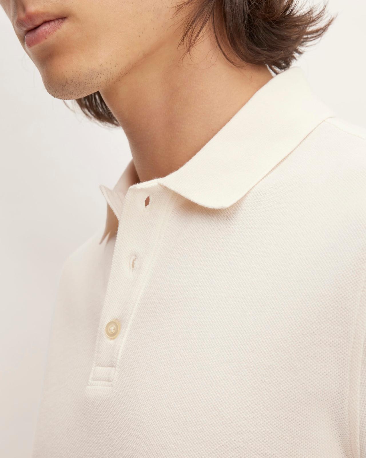 Mens Long-Sleeve Pique Polo T-Shirt by Everlane Product Image