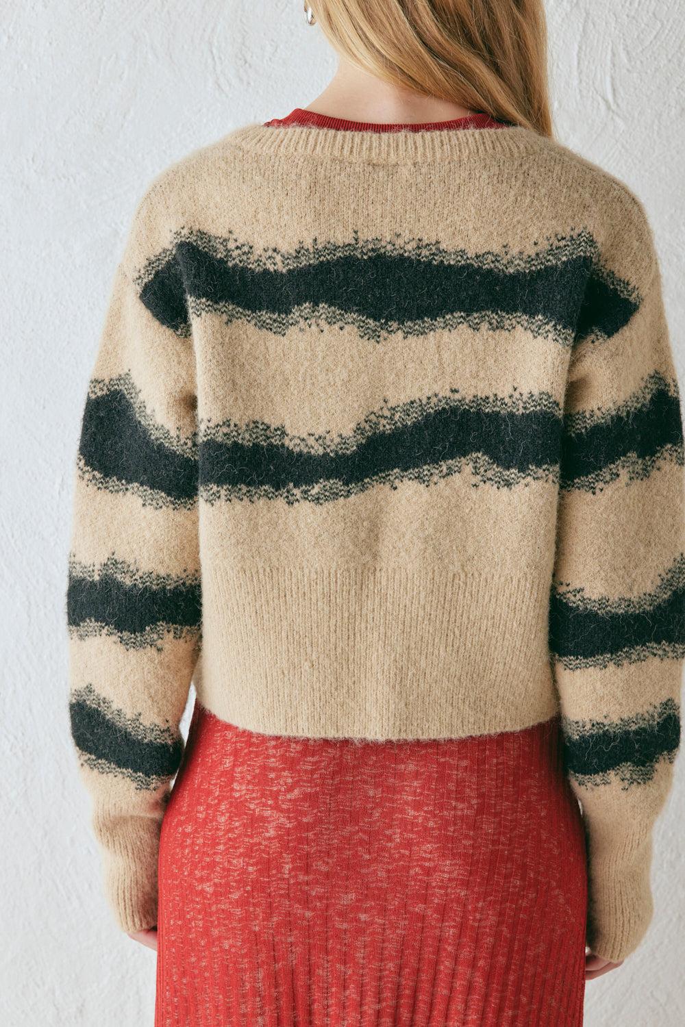 Minnie Knit Cardigan Latte Product Image
