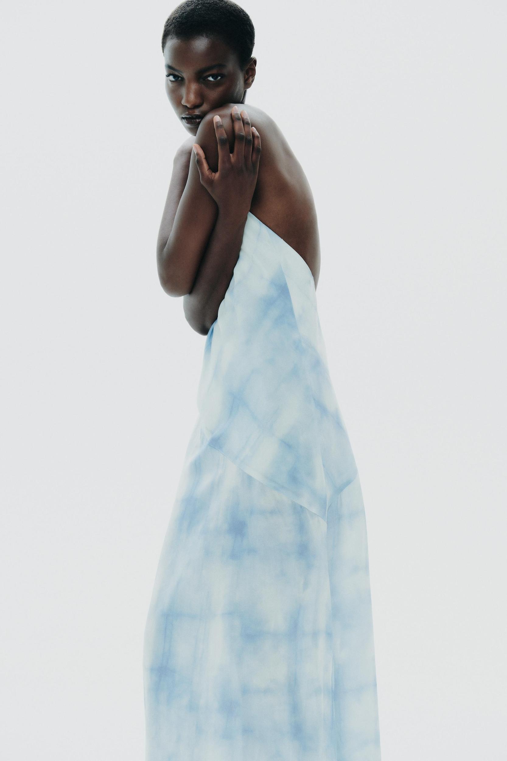 HALTER TIE DYE DRESS Product Image