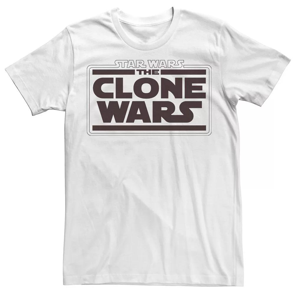 Men's Star Wars: The Clone Wars Logo Stack Tee,  Product Image