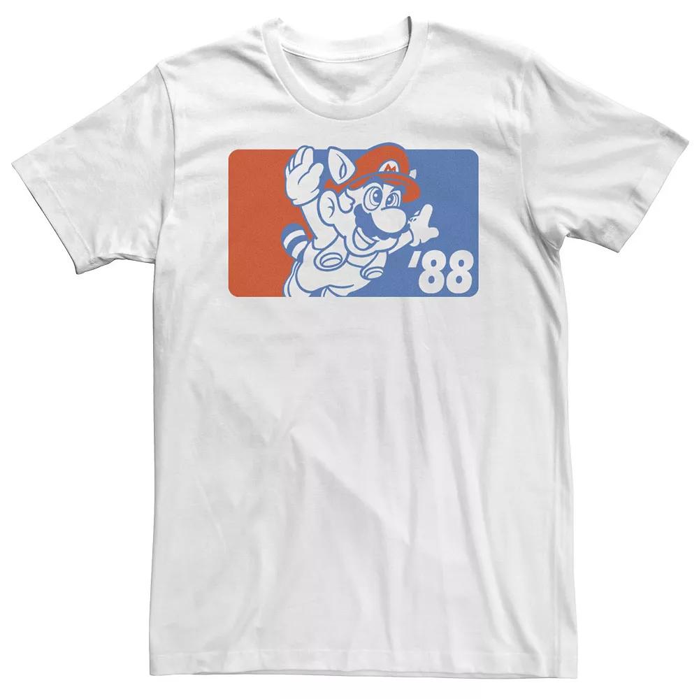 Big & Tall Nintendo Super Mario '88 Flying Outline Poster Tee, Men's,  Product Image